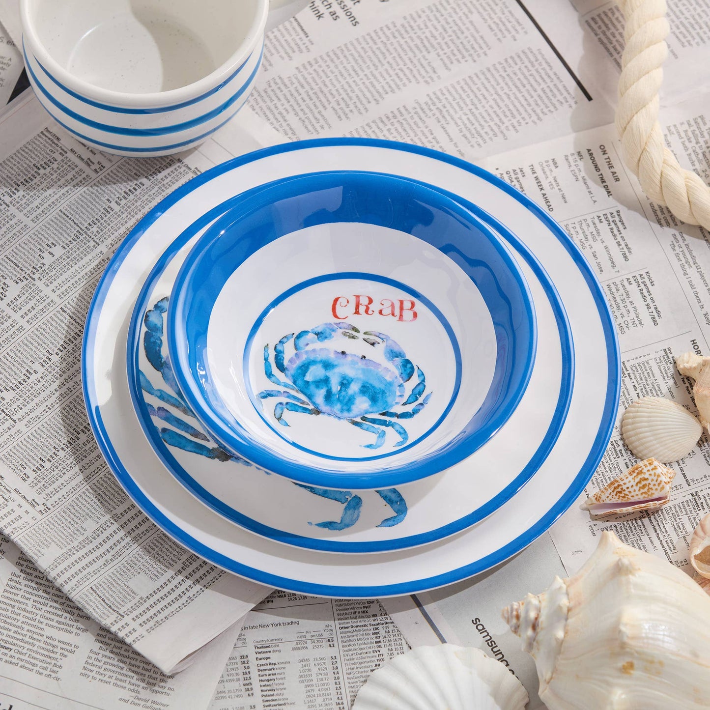 Beach House Crab Salad Plate 9"