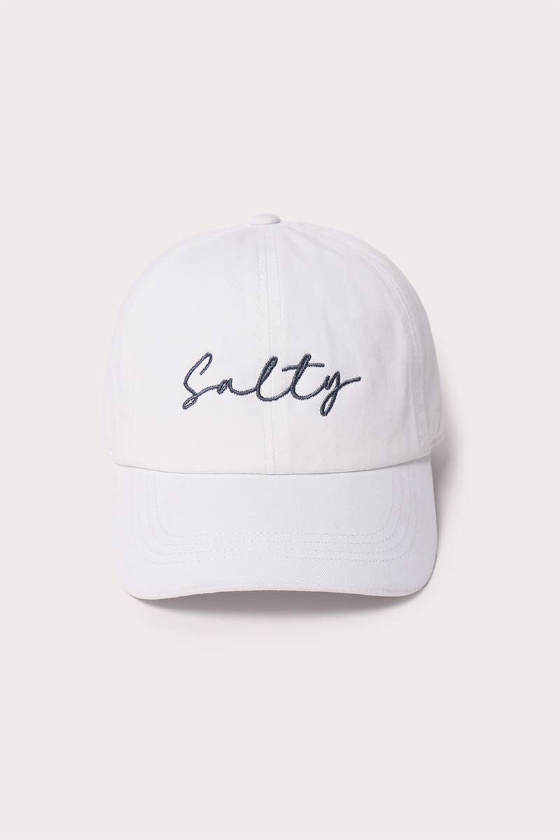 SALTY Script embroidered Baseball Cap