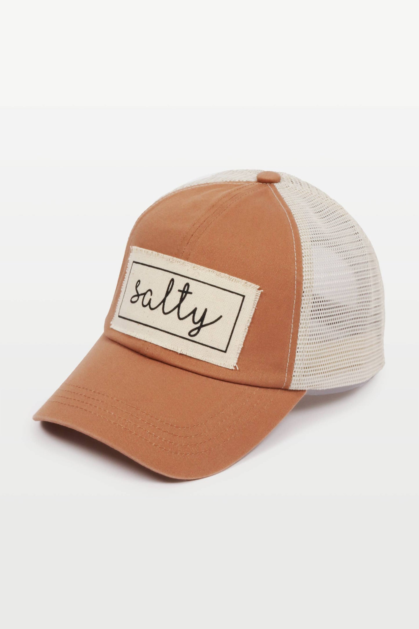 Salty Canvas Patch Mesh Back Baseball Cap