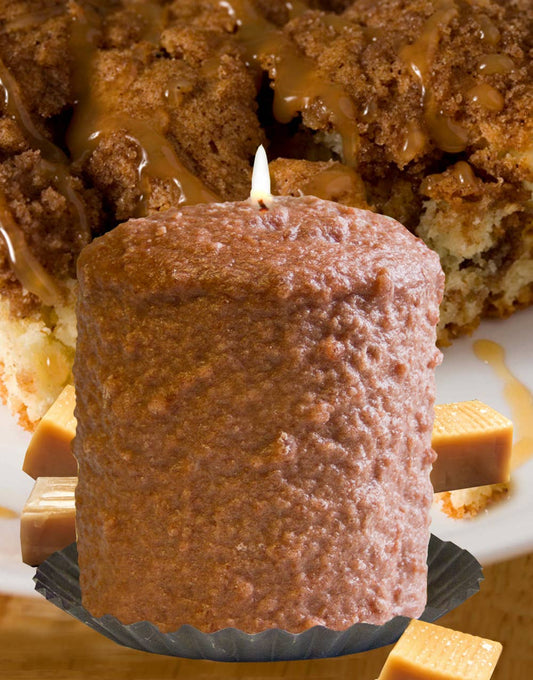 Caramel Coffee Cake Hearth Candle - Oak Down Collectibles