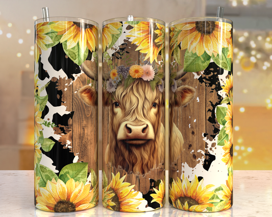 Western Highland Cow Tumbler