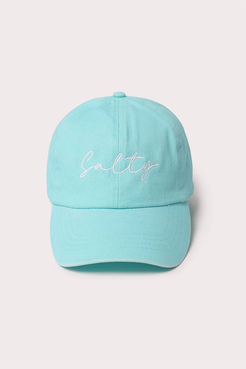 SALTY Script embroidered Baseball Cap