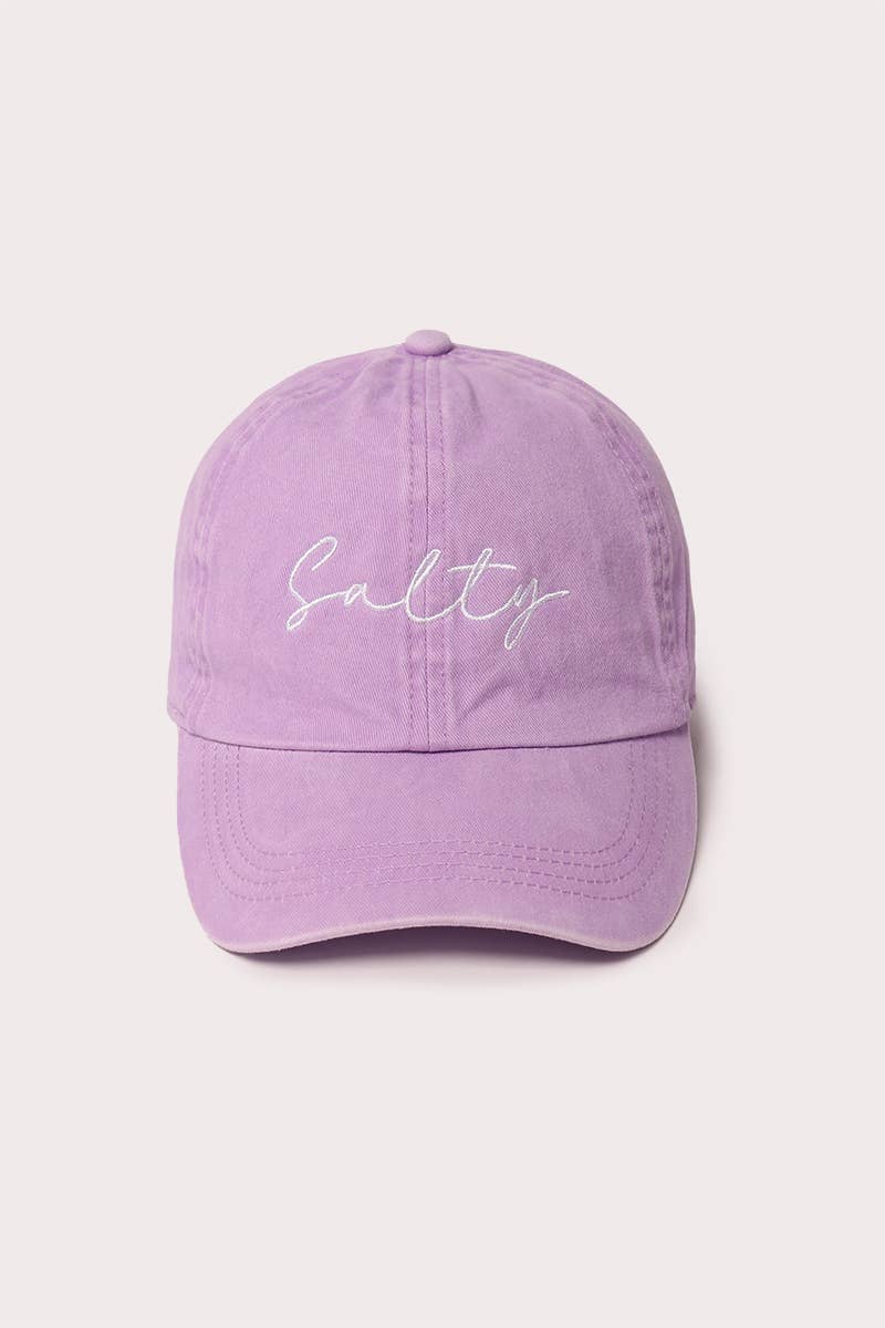 SALTY Script embroidered Baseball Cap