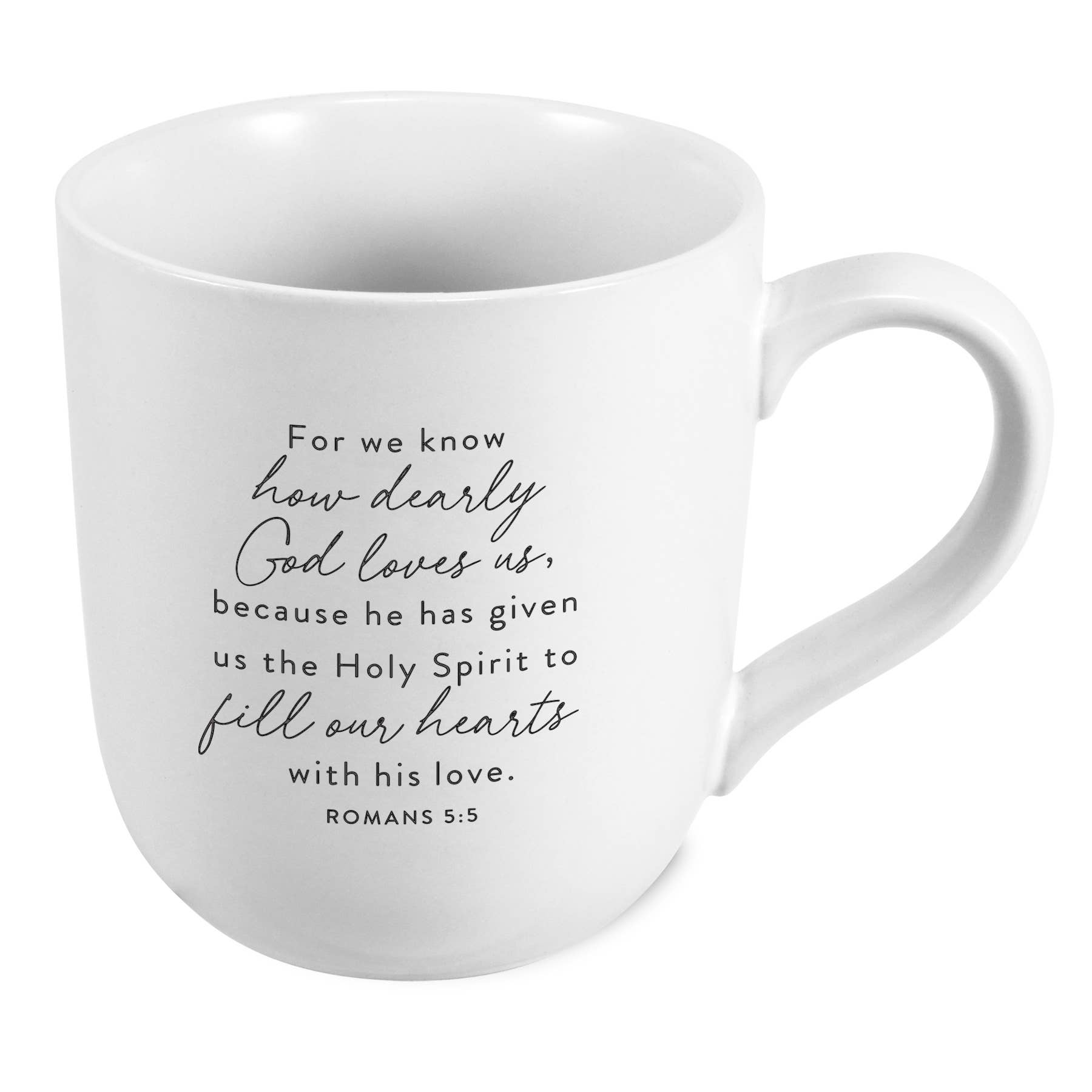 LCP Mug Lace Textured Loved White 16 Oz. - Oak Down Collectibles