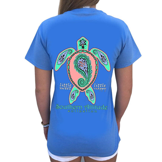 S-228 Paisley Turtle - Carolina Blue