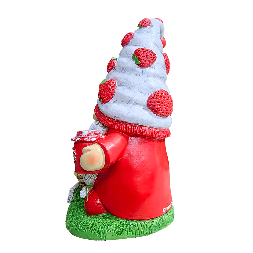 Charming Homestead Strawberry Gnome Garden Statue - Oak Down Collectibles